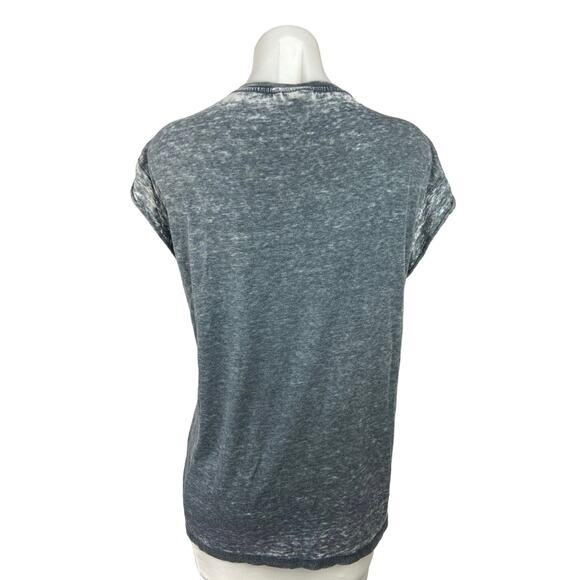 Jim Beam Gray Distressed Cap Sleeve Crew Neck Bourbon Whiskey T Shirt Size 18 - Picture 2 of 5